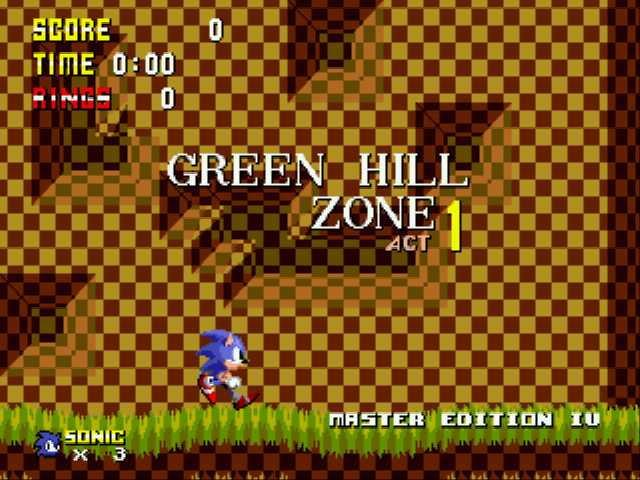 Sonic 1 - Master Edition IV (Final Phase) Screenshot 1